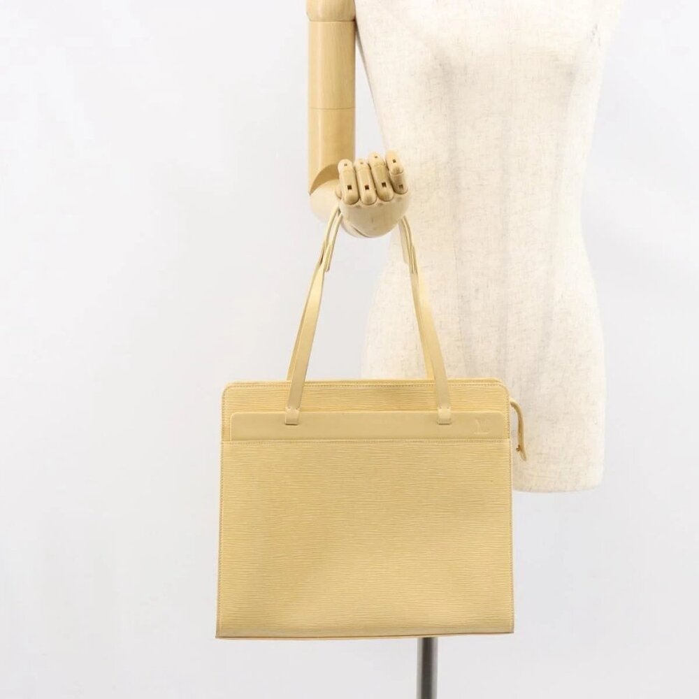 LOUIS VUITTON Epi Croisette PM Tote Bag Vanilla